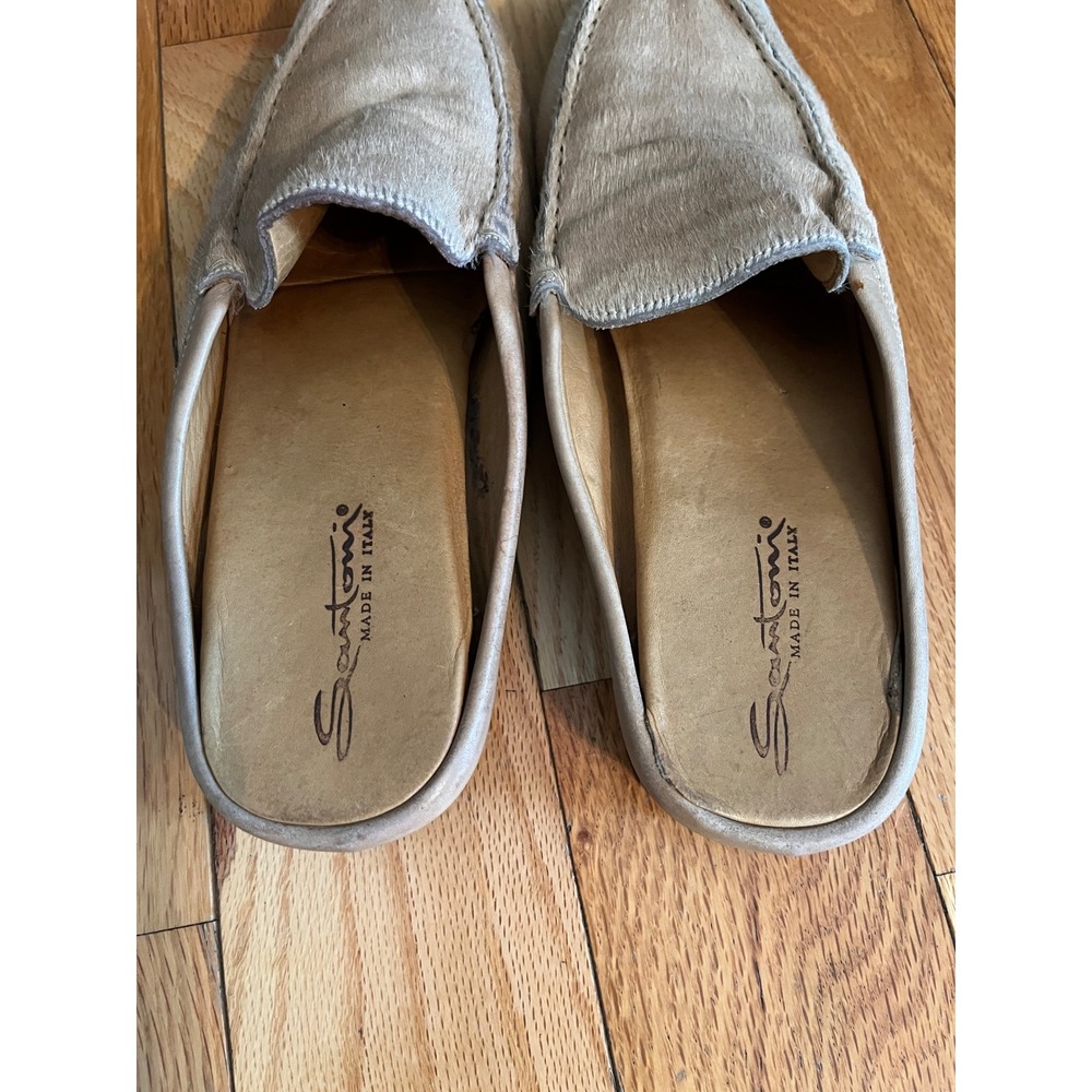 Santoni Calf Hair Mule Vtg Size 38/US 7.5-8 - Picture 5 of 7